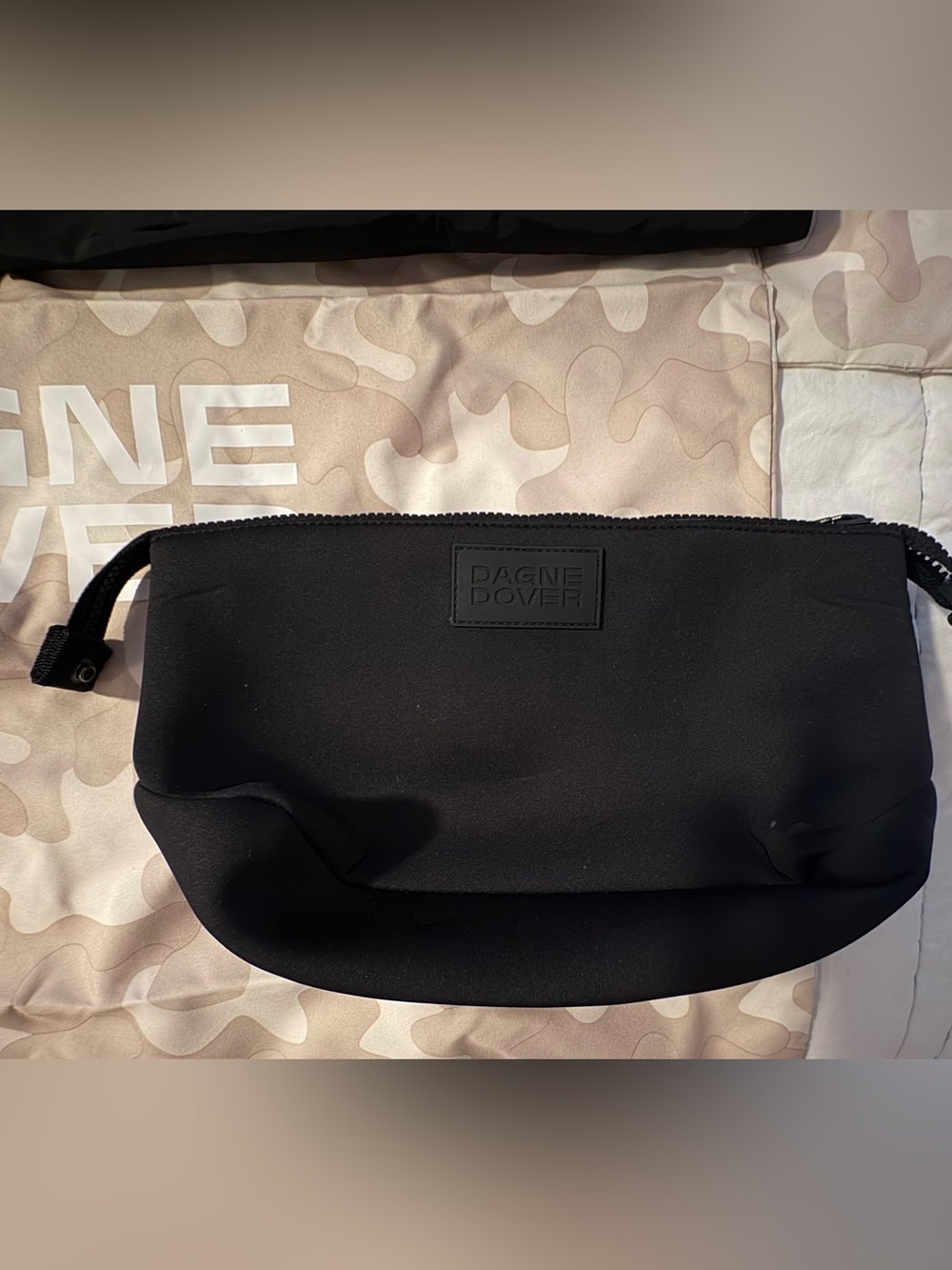 Medium Dagne Dover Black Duffel Tote with Wide Straps - Picture 10 of 15
